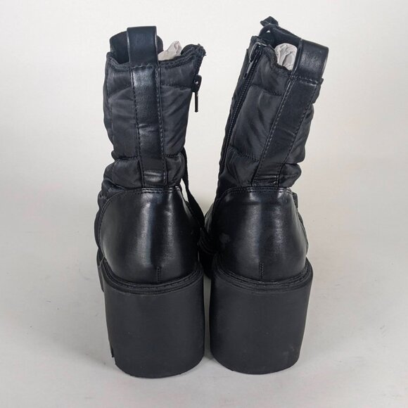 Steve Madden Pieper Lace-Up Lug Sole Chunky Heel Combat Boots Size 10M - NEW - Picture 5 of 7